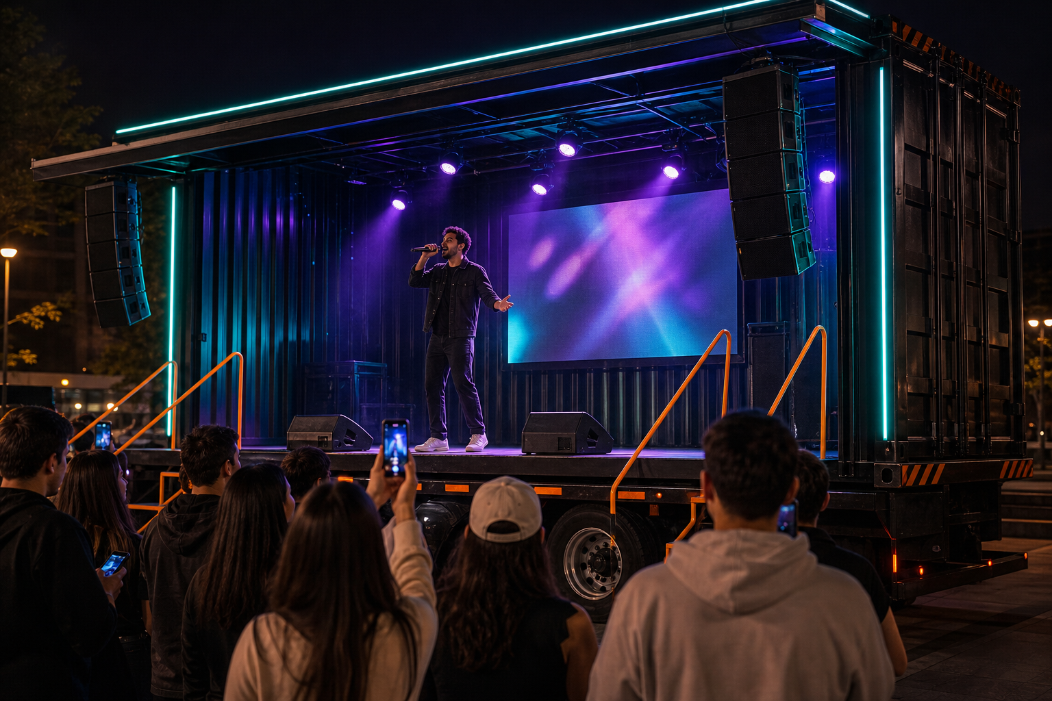 Singer on ROLLING MIC stage